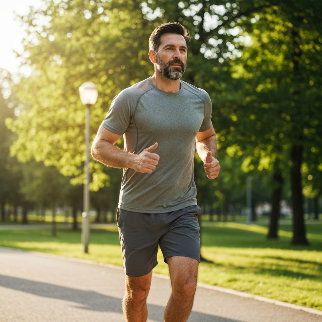 Man engaging in active lifestyle activities